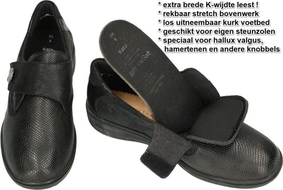 Solidus Dames Klittebandschoenen Kate 29506-90202 Zwart