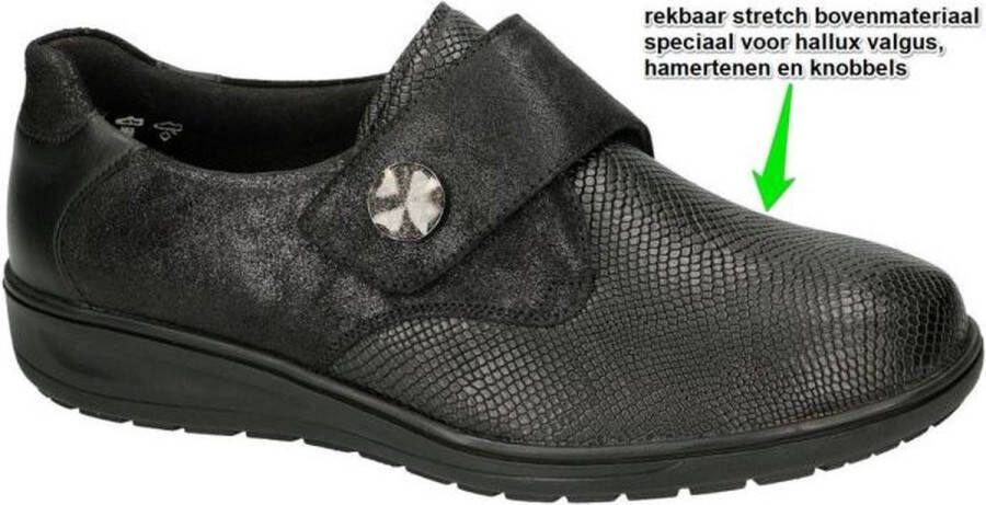 Solidus Dames Klittebandschoenen Kate 29506-90202 Zwart