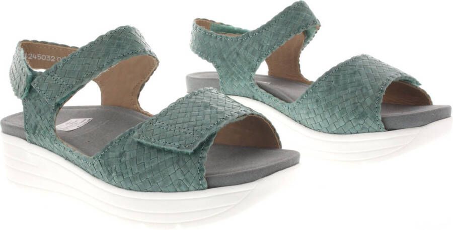 Solidus Dames Sandalen Solid -70157 Greta Mintgroen ½ - Foto 3