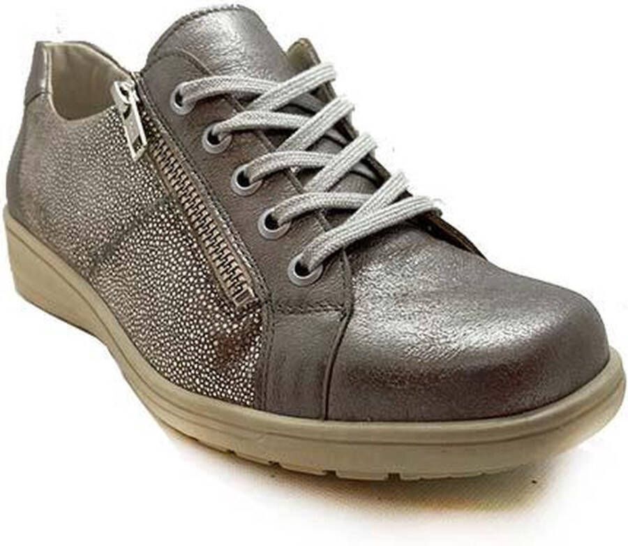 Solidus Dames Veterschoenen Heaven 27001-40448 Taupe Metallic