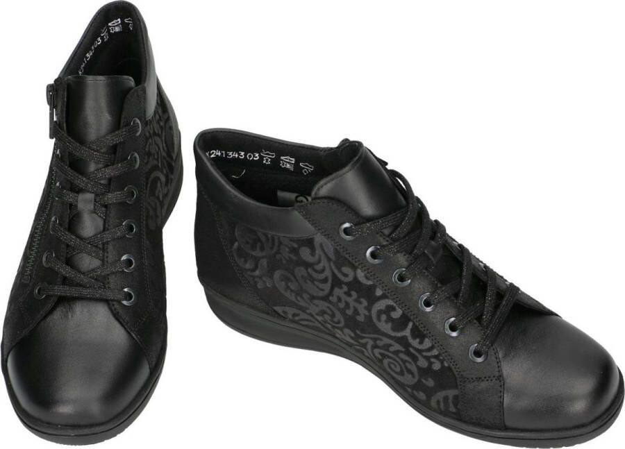 Solidus Dames Veterschoenen Solid Kate Zwart