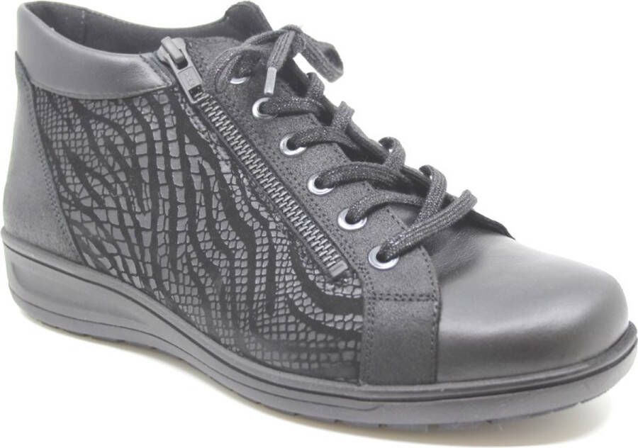 Solidus Dames Veterschoenen Solid Kate Zwart