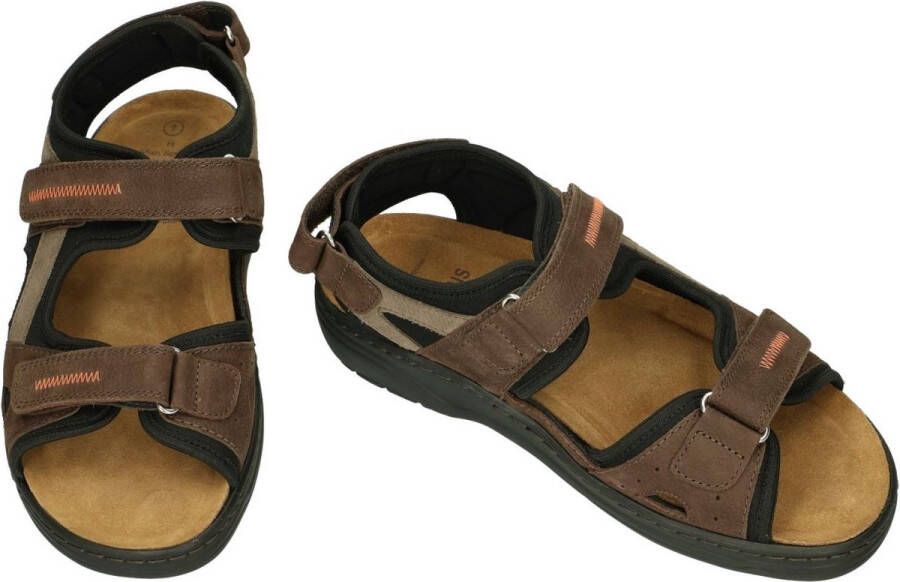 Solidus Heren Sandalen Solid Man Spezial Donkerbruin