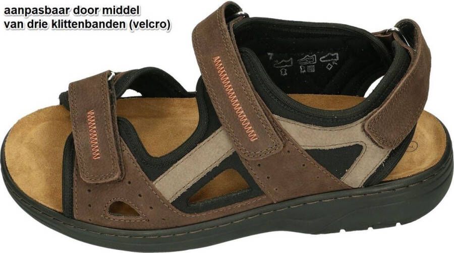 Solidus Heren Sandalen Solid Man Spezial Donkerbruin