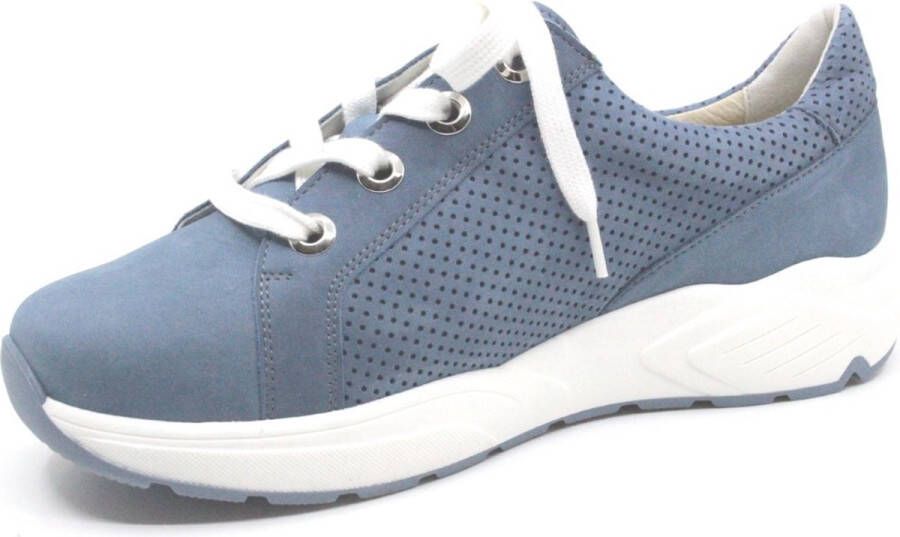Solidus Solid 80443 Lichtblauwe extra brede dames sneaker wijdte - Foto 3