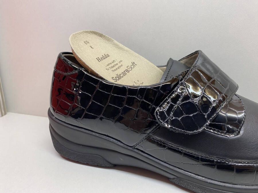 Solidus Soft SOLIDUS Schoenen dames Hedda 26530-00023 zwart krokolack (K) 2 3 en