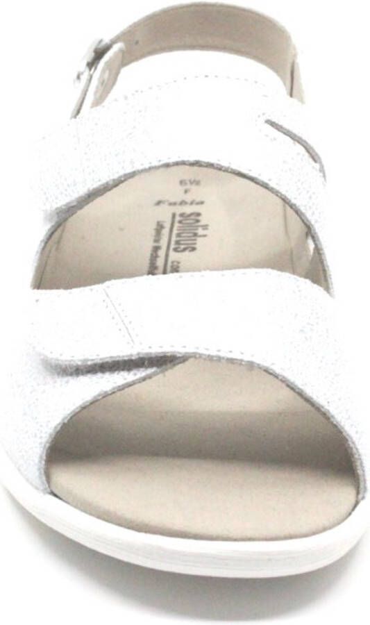 Solidus Solid 10320 Wit combi smalle dames sandalen wijdte F - Foto 4
