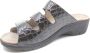 Solidus Solid 30702 Bruine dames lak slipper met drie klittenbanden - Thumbnail 3