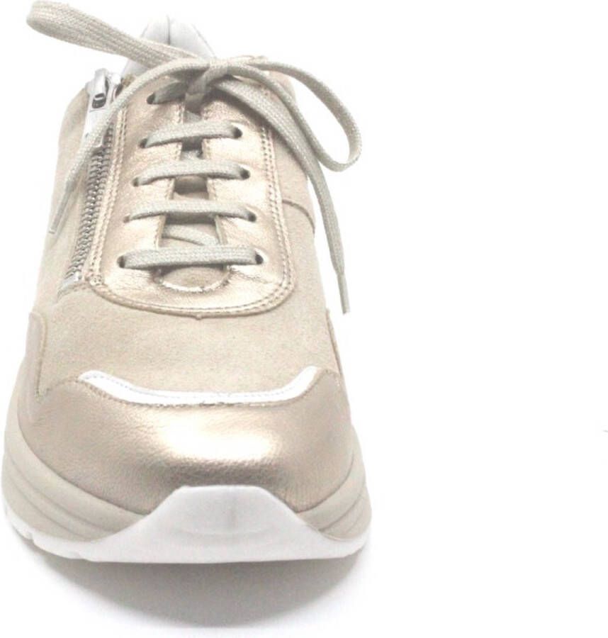 Solidus Solid 40519 Beige combi dames sneaker wijdte H