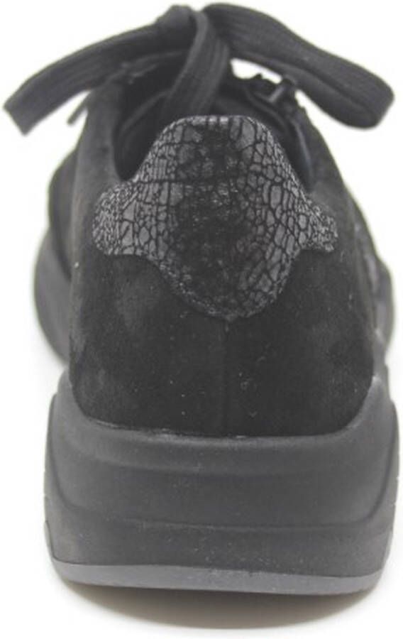 Solidus Solid 53008 01100 Zwarte sneakers wijdte F