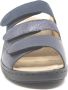 Solidus blauwe slipper 21154 met drie klittenbanden en uitneembaar voetbed - Thumbnail 6