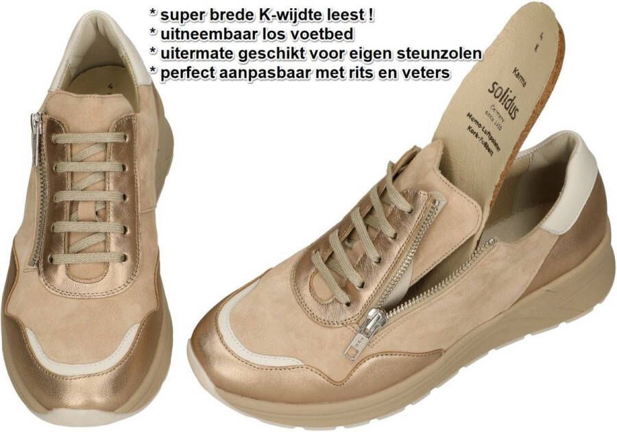 Solidus Solid Dames beige sneakers