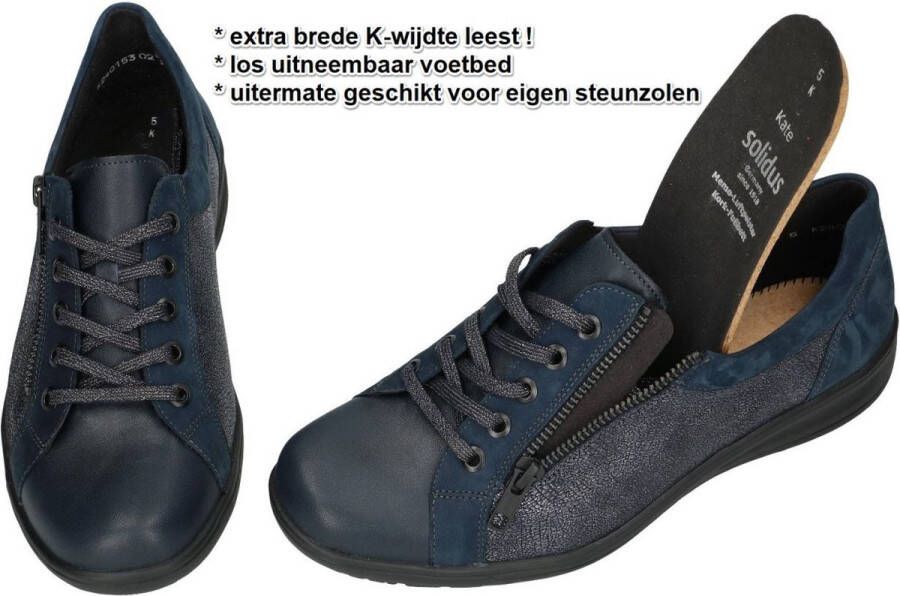 Solidus Solid Dames blauw donker sneakers