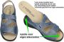 Solidus Solid Dames blauw sandalen - Thumbnail 4