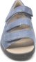 Solidus Solid 80369 Blauwe dames sandaal met dichte hiel wijdte H - Thumbnail 4