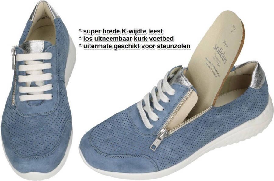 Solidus Solid Dames blauw sneakers