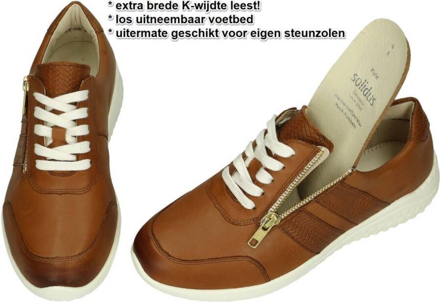 Solidus Solid Dames cogna caramel sneakers