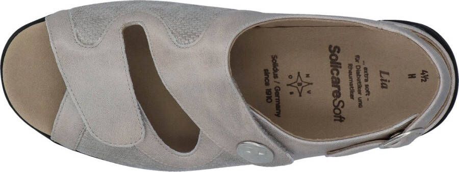 Solidus Solid Dames grijs sandalen