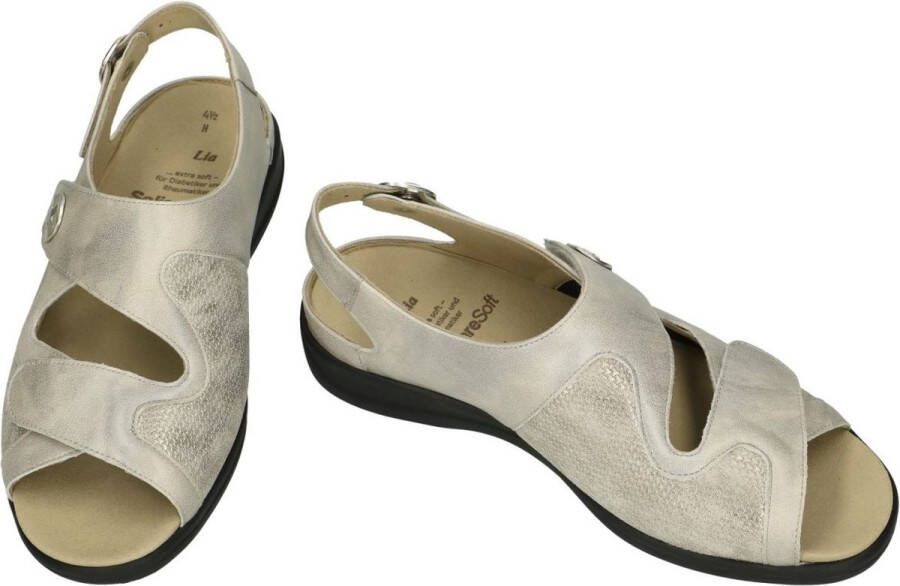 Solidus Solid Dames grijs sandalen