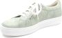 Solidus Solid licht groene dames sneaker met veter- en ritssluiting en een uitneembaar voetbed - Thumbnail 4