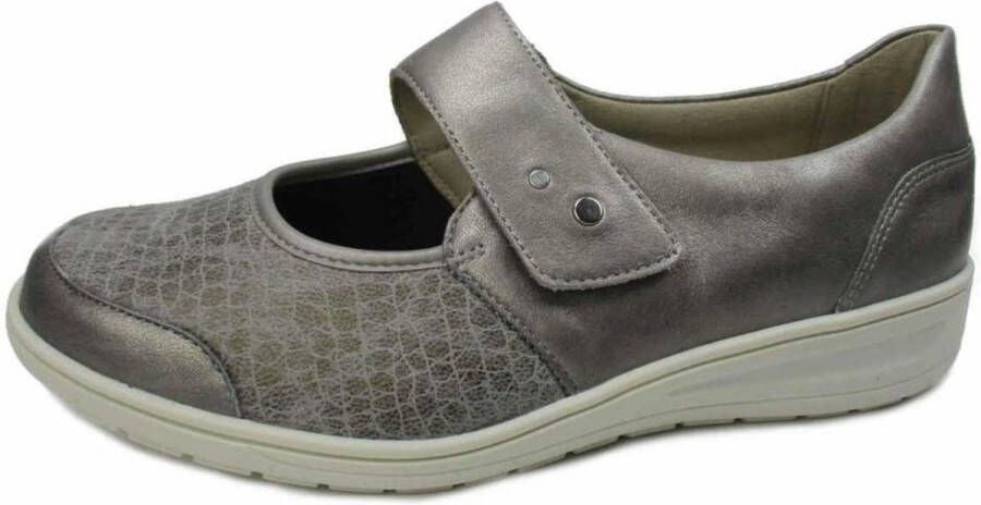 Solidus Solid Dames taupe lage gesloten schoenen
