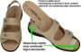 Solidus Solid Dames taupe sandalen - Thumbnail 2
