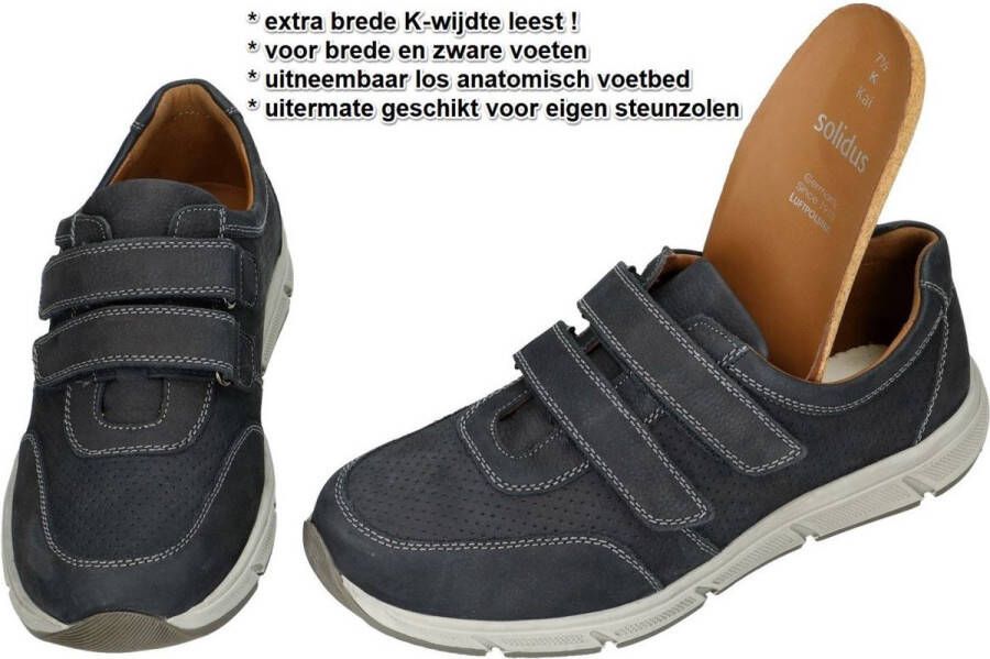 Solidus Solid Heren blauw donker sneakers