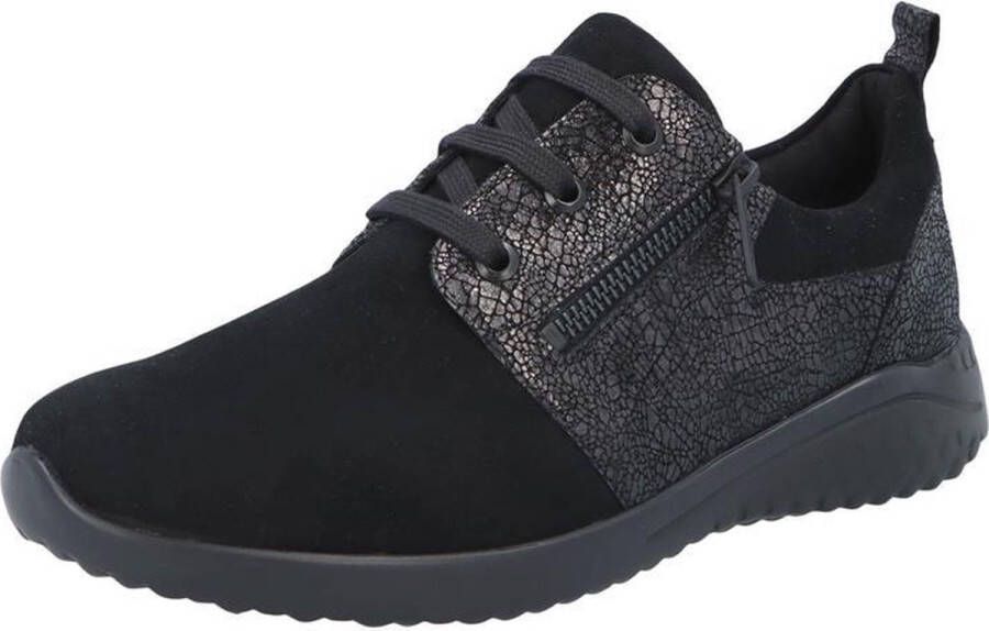 Solidus Zwarte Veterschoenen Kyle Wijdte K - Foto 3
