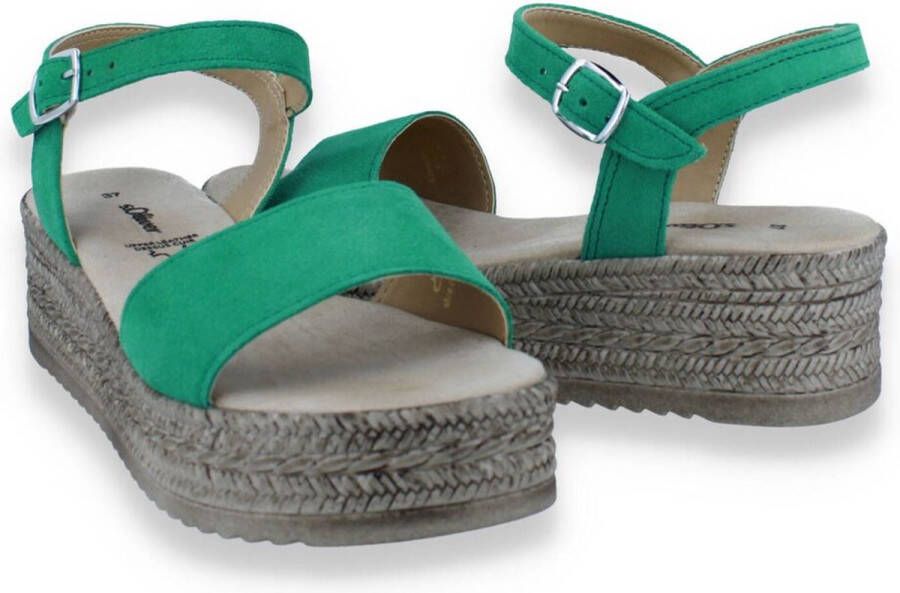 s.Oliver S. OLIVER Dames Sandalen GROEN