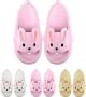 SOMIC Unisex Slippers- heren Badslippers antislip ultralichte platte zachte Sloffen -Pantoffels Heren Dames Douchepantoffels Pasen gift van konijn slippers- konijn slides - Roze - Thumbnail 12