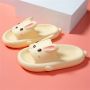 SOMIC Unisex Slippers- heren Badslippers antislip ultralichte platte zachte Sloffen -Pantoffels Heren Dames Douchepantoffels Pasen gift van konijn slippers- konijn slides - Geel - Thumbnail 3