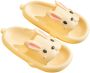 SOMIC Unisex Slippers- heren Badslippers antislip ultralichte platte zachte Sloffen -Pantoffels Heren Dames Douchepantoffels Pasen gift van konijn slippers- konijn slides - Geel - Thumbnail 8