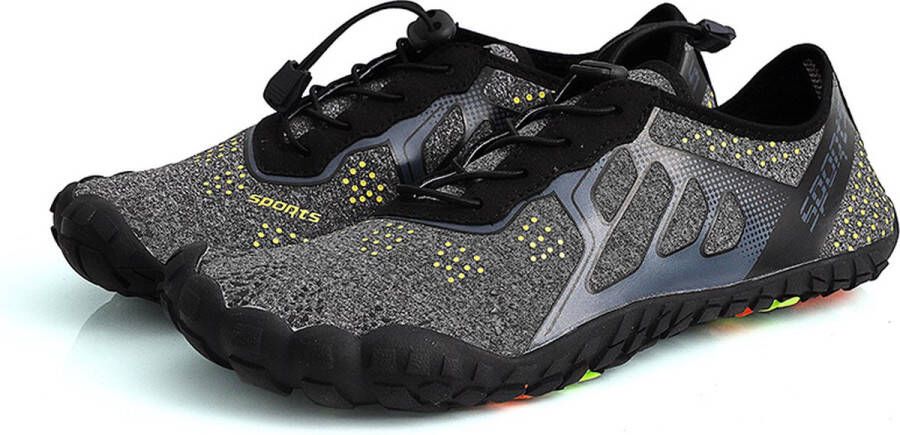 SOMIC Waterschoenen Aquaschoenen Pool Waterschoenen Barefoot Schoenen Trail Running Schoenen Fitnessschoenen -Outdoor Ademend Antislip Instelbaar Schnell Trocknend trailschoenen Zwart