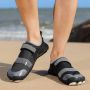 SOMIC Waterschoenen Aquaschoenen Trail Running Schoenen Fitnessschoenen -Outdoor Ade d Antislip Instelbaar Klittenband Schnell Trocknend trailschoenen Zwart - Thumbnail 11