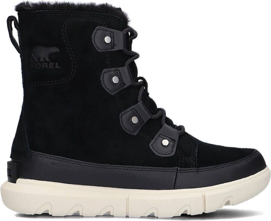 Sorel Explorer Ii Joan Faux Fur Wp Vachtlaarzen Warme Laarzen Dames Zwart