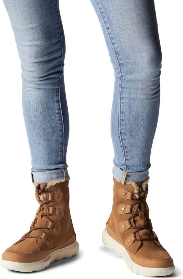 Explorer joan waterproof boot store with faux fur collar