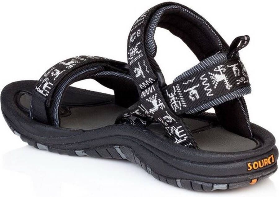 Source Classic Sandaal heren Wandelsandalen Mannen zwart wit - Foto 9