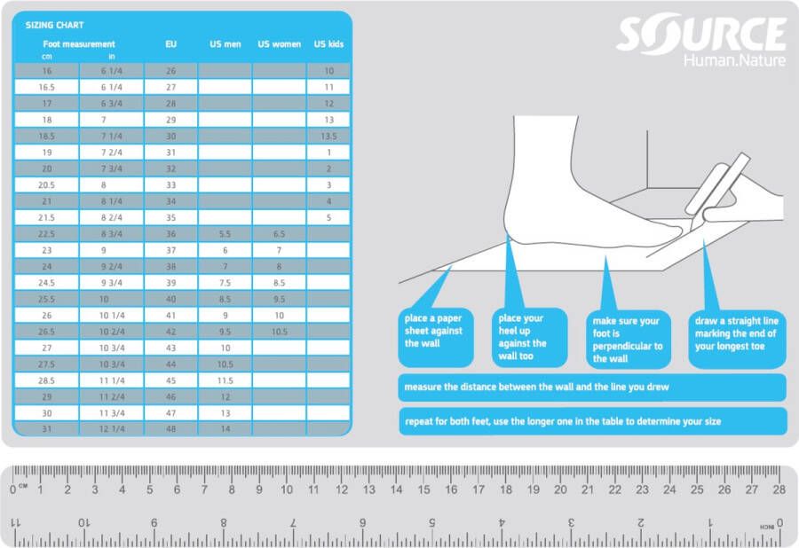 Source Classic Sandaal heren Wandelsandalen Mannen zwart wit - Foto 7