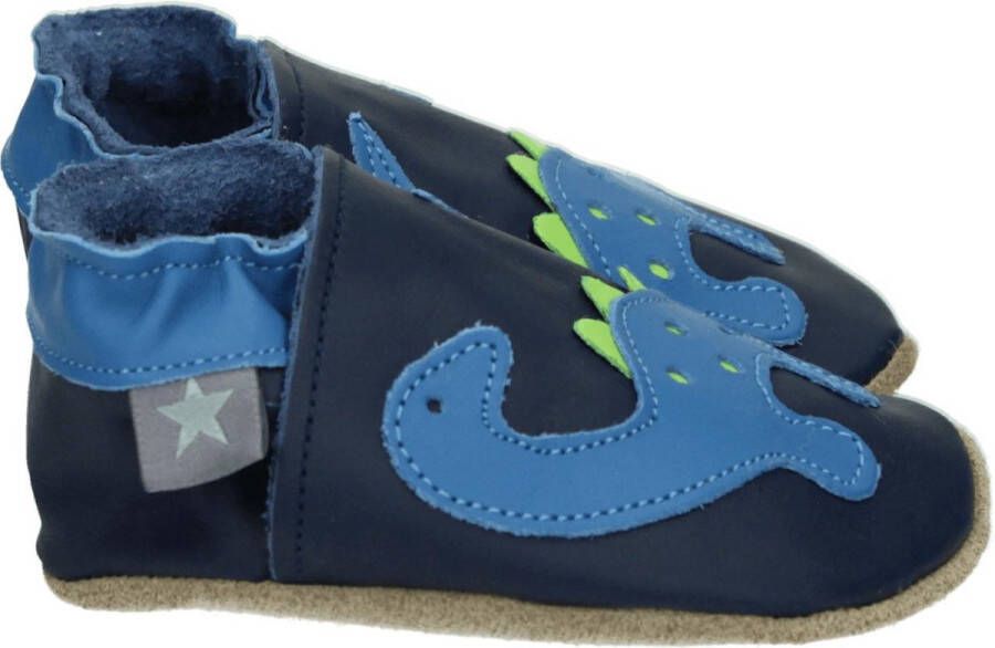 Starchild DINO~NAVY~~~~~~~~~~~~~~~~~~~~~ JongensPantoffelsKinderpantoffels Blauw - Foto 4