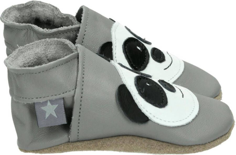Starchild PANDA~GREY~~~~~~~~~~~~~~~~~~~~ MeisjesPantoffelsKinderpantoffels Grijs - Foto 4