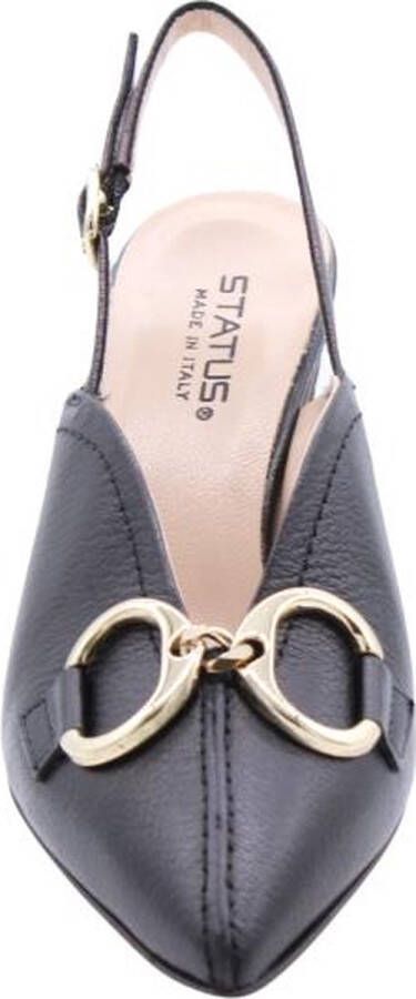 Status Peep Toe Peep Heel Black