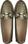 Stefano Lauran Instappers Loafers Dames Damesschoenen Canvas S3038 Goud - Thumbnail 4