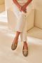 Stefano Lauran Instappers Loafers Dames Damesschoenen Canvas S3038 Goud - Thumbnail 7