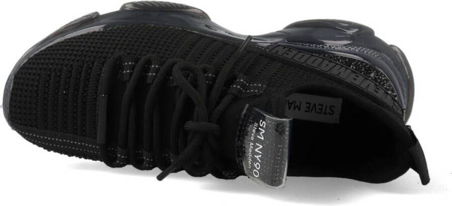 Steve Madden Maxilla dames sneaker. Zwart