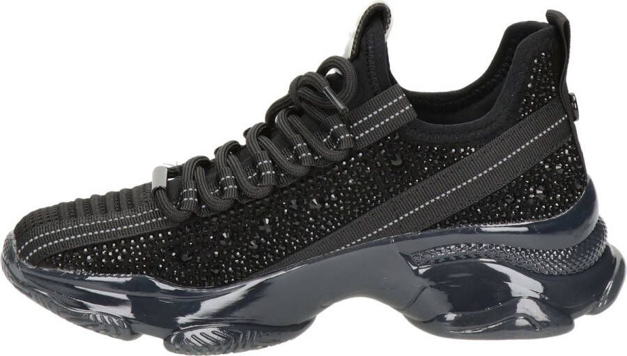 Steve Madden Maxilla dames sneaker. Zwart