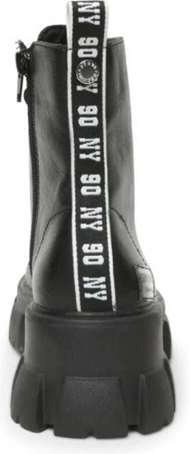 Steve Madden Chunky Sole Leren Laarzen Black Dames - Foto 6