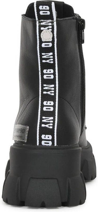 Steve Madden Chunky Sole Leren Laarzen Black Dames - Foto 5