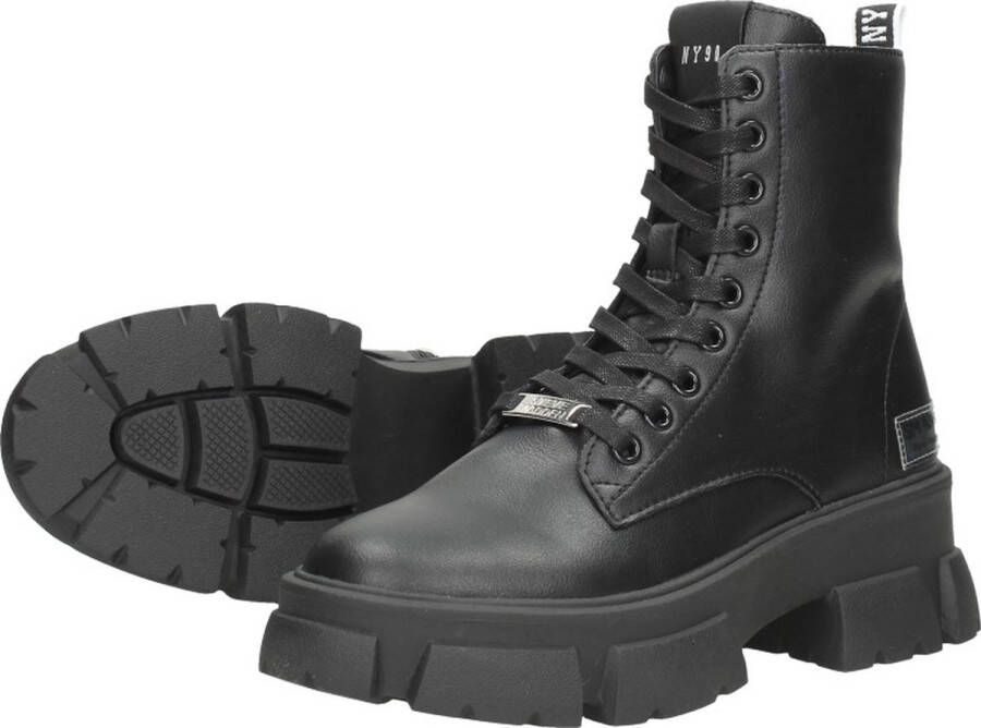 Steve Madden Chunky Sole Leren Laarzen Black Dames - Foto 3