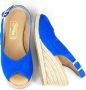 Stravers Grote Maten Schoenen Stravers Blauwe Espadrilles met Sleehak Grote Maten Dames Sleehakken - Thumbnail 2