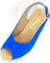 Stravers Grote Maten Schoenen Stravers Blauwe Espadrilles met Sleehak Grote Maten Dames Sleehakken - Thumbnail 4